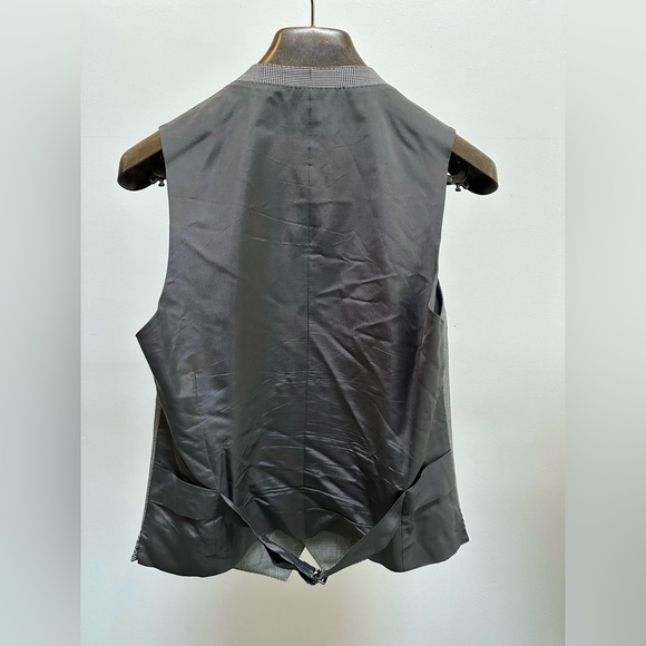 Tom Ford 3 Piece Suit Wool Peak Lapel Glen Plaid Check Jacket Vest Trousers 50R - Picture 7 of 15